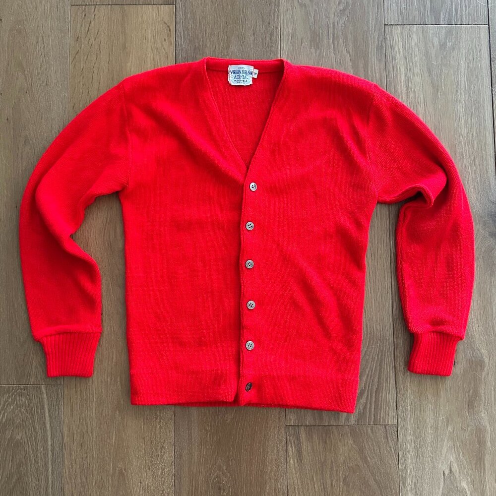 Vintage Cardigan - Cherry Red